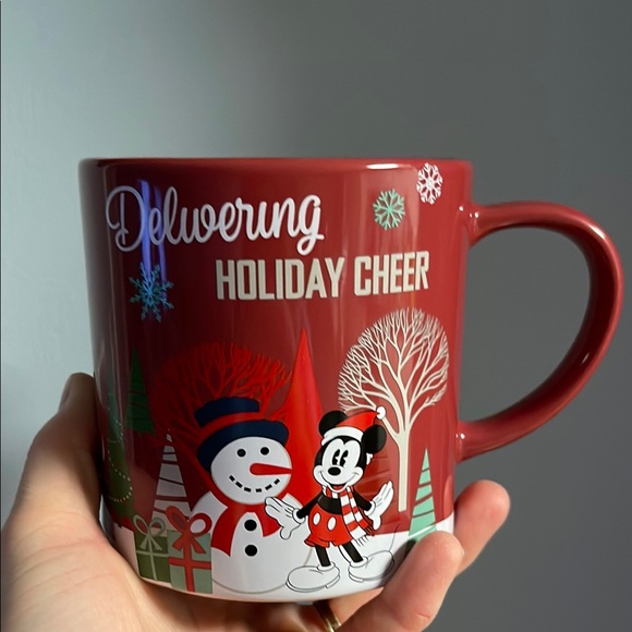 Disney Mickey Mouse Holiday Christmas Mug with Cookie holder - Picture 7 of 7